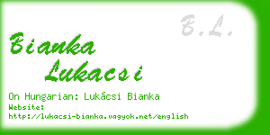 bianka lukacsi business card