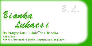 bianka lukacsi business card